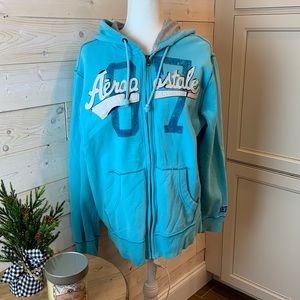 Teal Zippered Jacket by Aeropostale - Men’s Size M